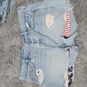 Old navy boyfriend patriotic shorts